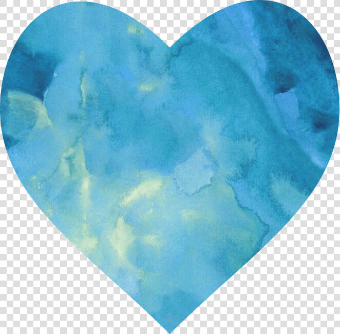  ✿  ✿ corazon ✿  ✿  Watercolor Heart    Blue Watercolor Heart Png  Transparent PngTransparent PNG