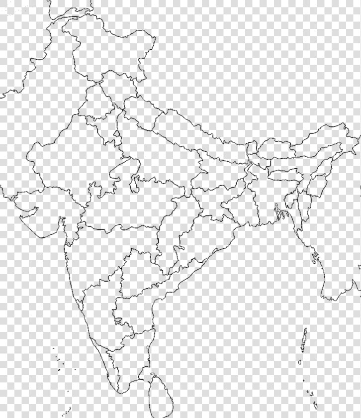 Transparent Map   Blank Map In India  HD Png DownloadTransparent PNG