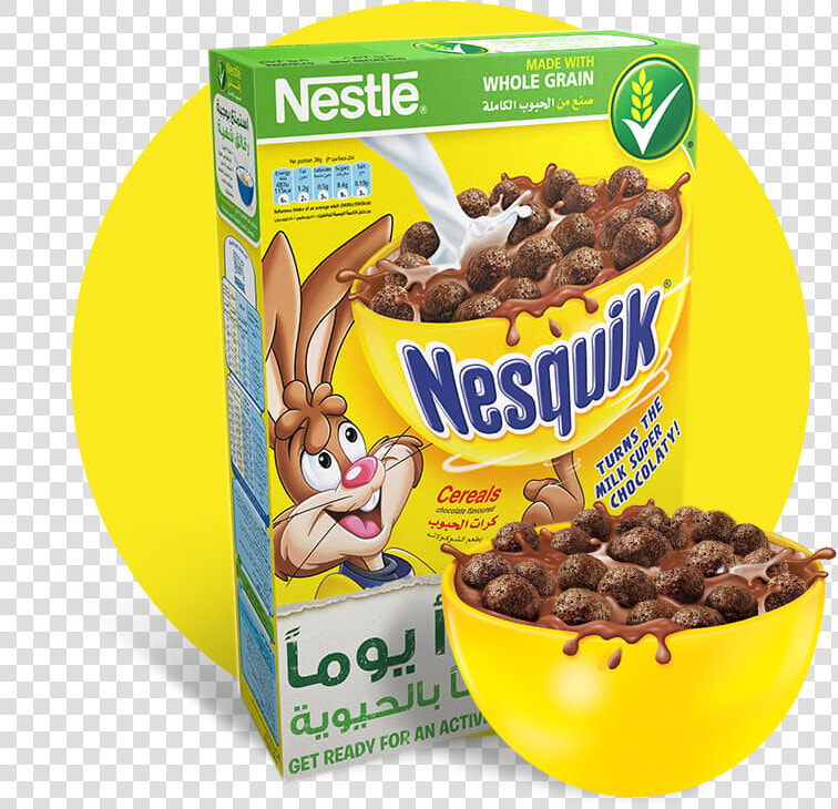 Cereal Whole Grain Nesquik Nestle 375gm   Nesquik 375g  HD Png DownloadTransparent PNG