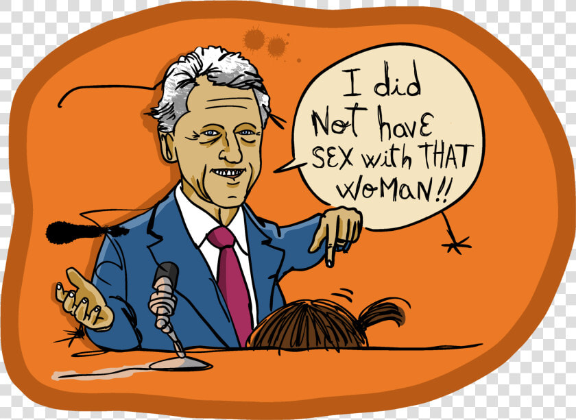 A Million Degrees Of Separation O Production Company   Bill Clinton And Monica Lewinsky Drawing  HD Png DownloadTransparent PNG