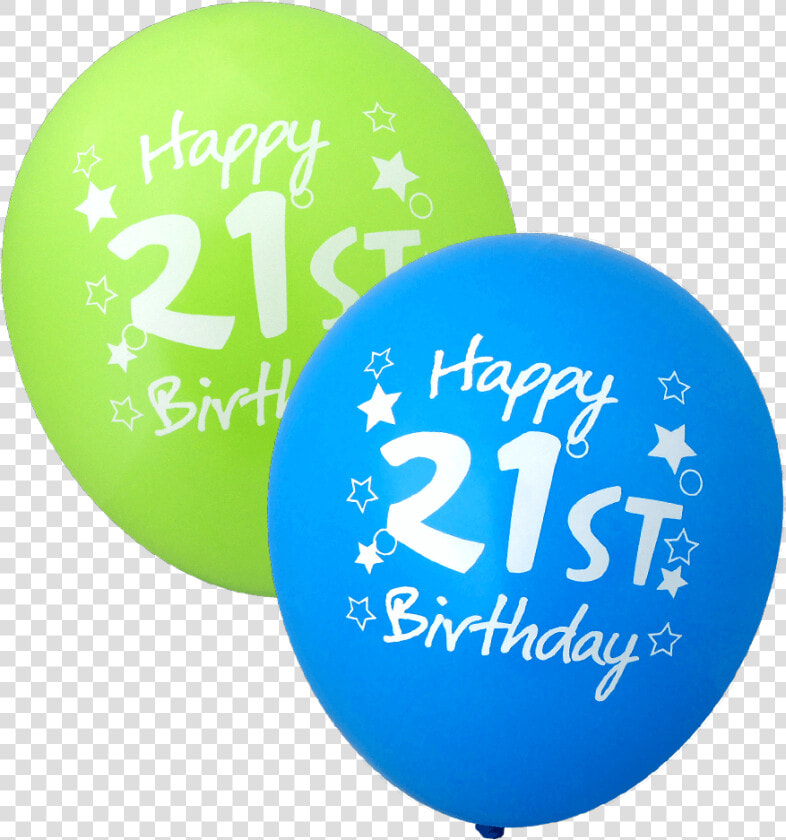 Birthday Png Images   Happy 21st Birthday Balloon  Transparent PngTransparent PNG