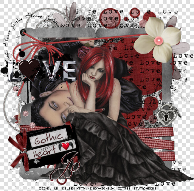 Gothic Hearts By Stu   Illustration  HD Png DownloadTransparent PNG