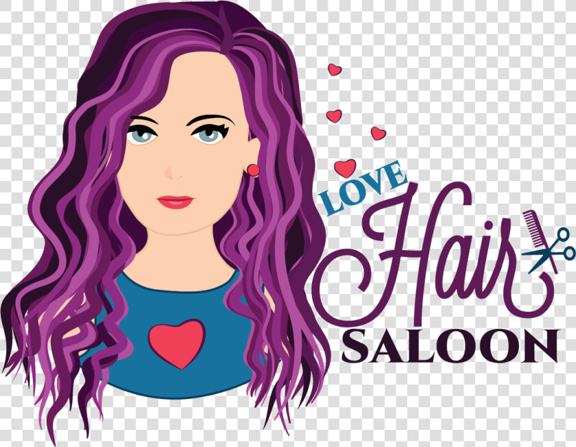 Lady Love Hair Saloon Logo   Saloon Logo For Ladies  HD Png DownloadTransparent PNG