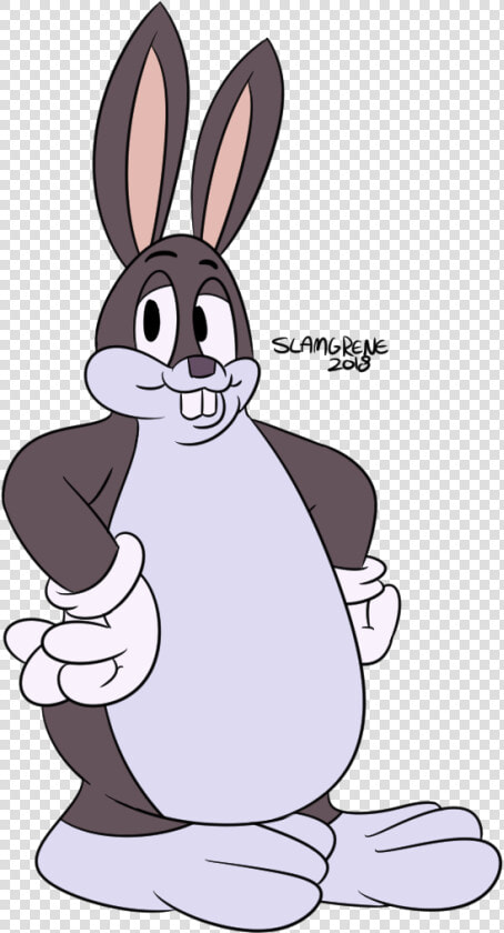 Slamgrene Domestic Rabbit Rabbit Mammal Rabits And   Transparent Big Chungus Png  Png DownloadTransparent PNG