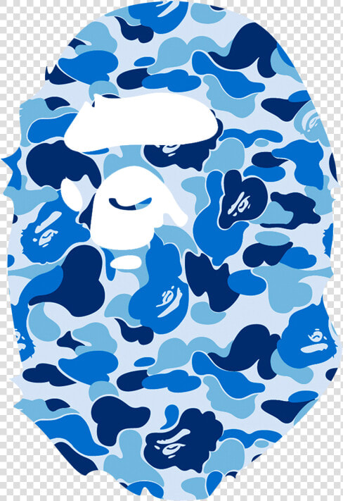 Bapecom A Bathing Ape News Logo Image   Bathing Ape Camo Blue  HD Png DownloadTransparent PNG