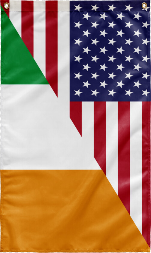 Premium 1 2 American 1 2 Irish Flag   Full Page Us Flag  HD Png DownloadTransparent PNG