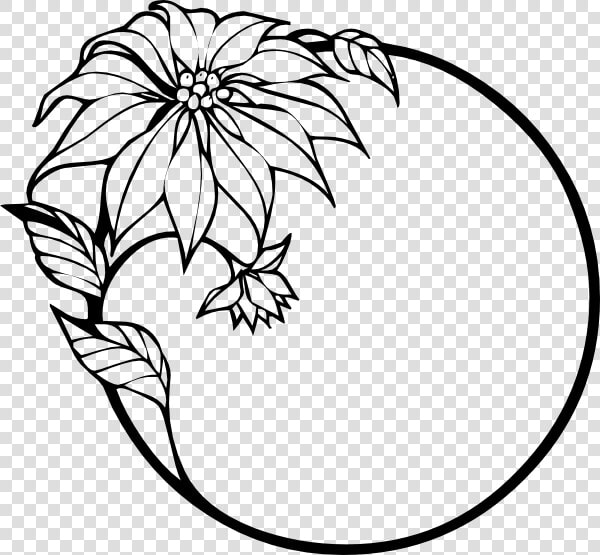 Christmas Flower Svg Clip Arts   Beautiful Border Designs To Draw  HD Png DownloadTransparent PNG