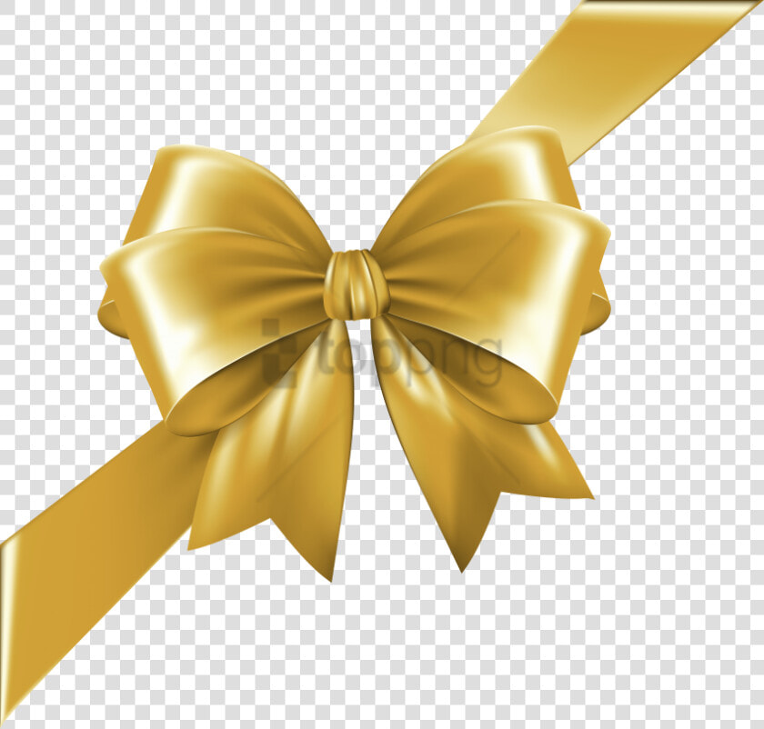 Gold Christmas Bow Png   Gold Ribbon Bow Png  Transparent PngTransparent PNG