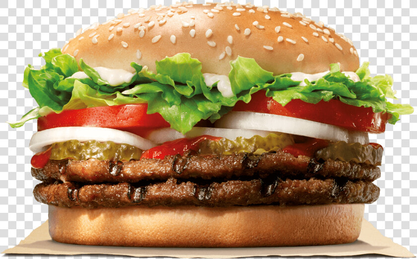 Double Whopper Burger King  HD Png DownloadTransparent PNG