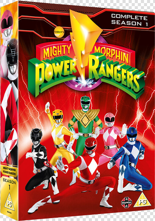 Mighty Morphin Power Rangers Complete Season   Mighty Morphin Power Rangers Dvd Uk  HD Png DownloadTransparent PNG