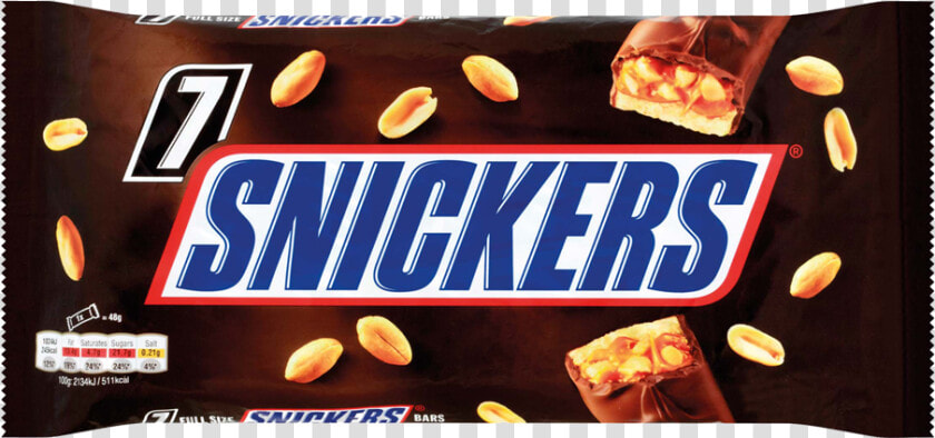 Snickers Multipack 7x48g   Snickers A Chocolate  HD Png DownloadTransparent PNG