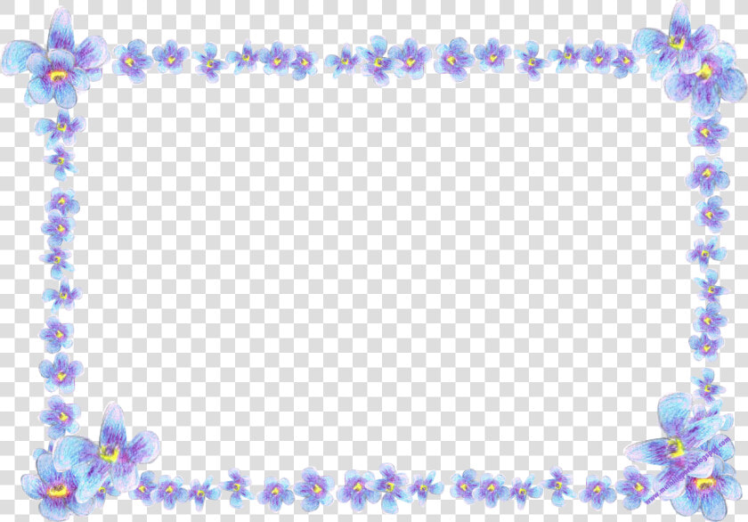 Transparent Blue Flower Border Png   Forget Me Not Flowers Borders  Png DownloadTransparent PNG