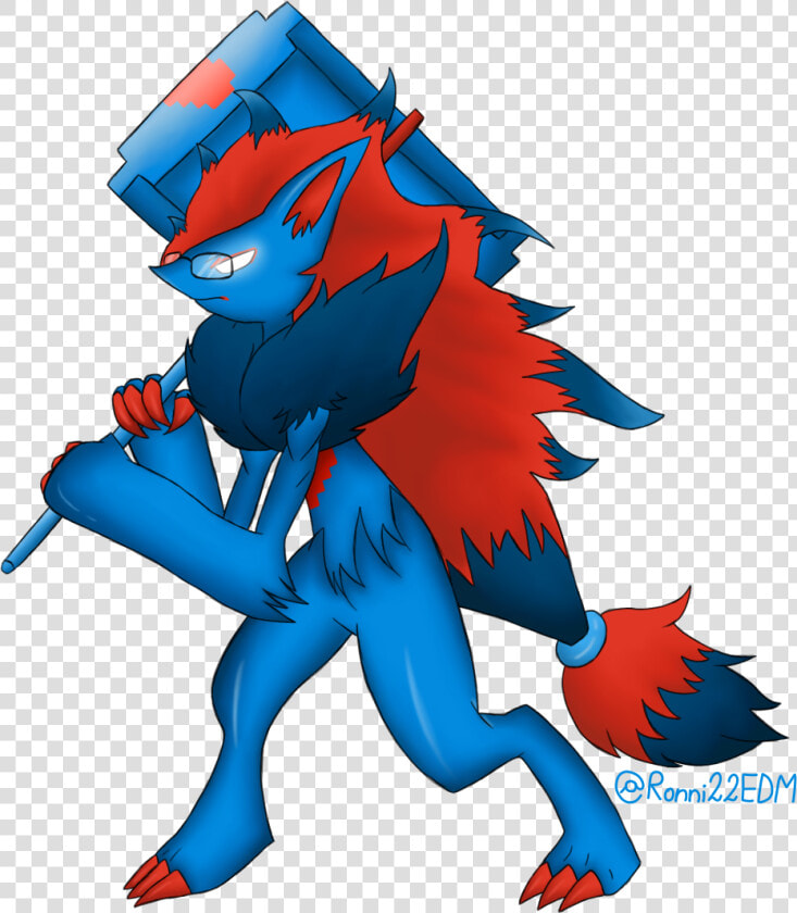 A Nerdy Zoroark   Pokemon Zoroark Fan Art  HD Png DownloadTransparent PNG