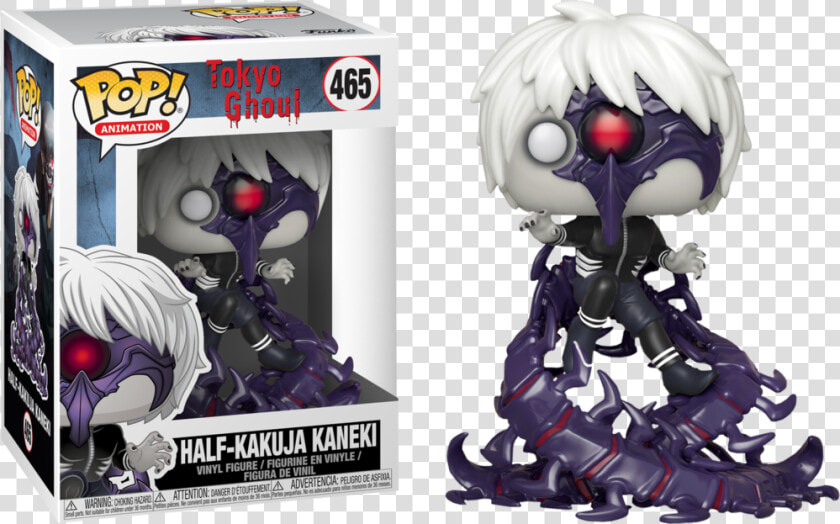 Half kakuja Keneki Pop Vinyl Figure   Funko Pop Ken Kaneki  HD Png DownloadTransparent PNG