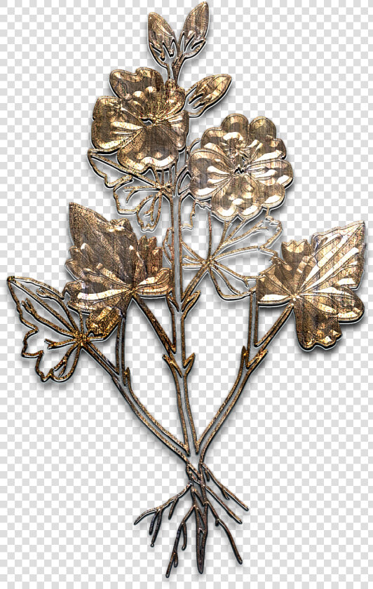 Flower Metal Aged Gold Free Picture   Brooch Textures Transparent Background  HD Png DownloadTransparent PNG