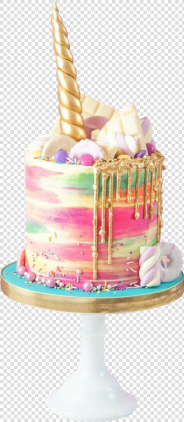 Transparent Slice Of Cake Clipart   Rainbow Unicorn Cake Sprinkles  HD Png DownloadTransparent PNG