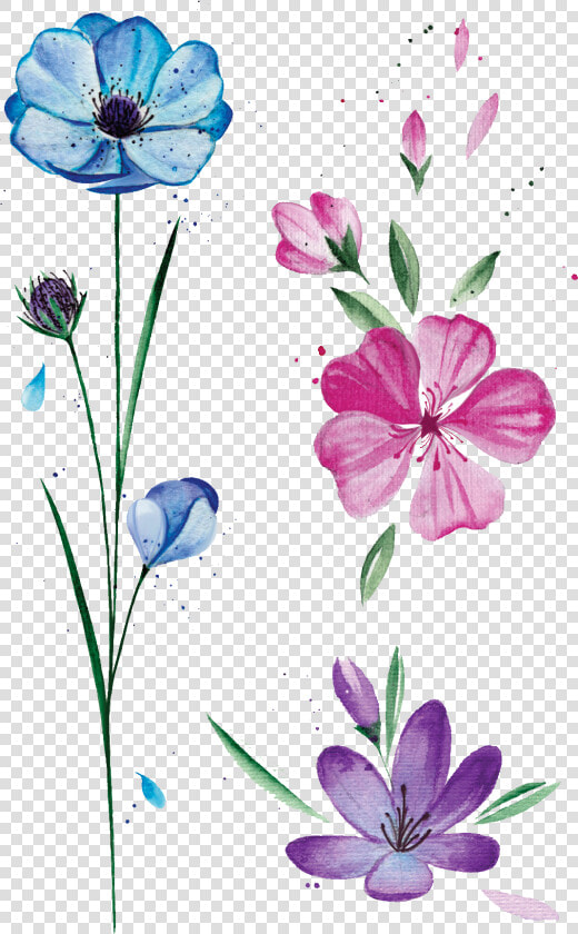 Transparent Color Tattoo Png   Spring Flower Tattoo  Png DownloadTransparent PNG