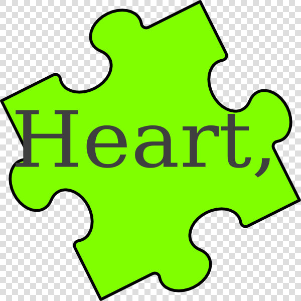 Puzzle Piece Heart Svg Clip Arts   Green Puzzle Piece Clipart  HD Png DownloadTransparent PNG