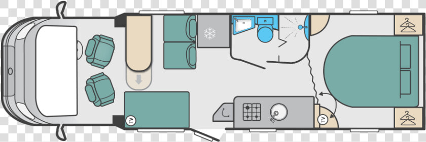 2020 Kon Tiki 625 Day Floorplan   Last Day On Earth Base Layout With Garage  HD Png DownloadTransparent PNG