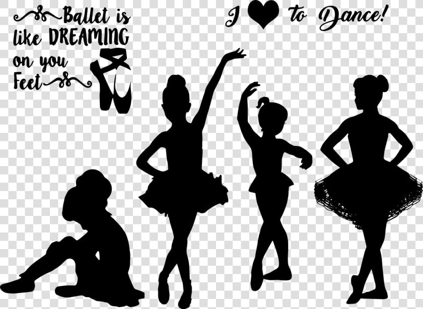 Little Girl Ballet Silhouettes Ballerina Free Picture   Little Girl Ballet Dancer Silhouette  HD Png DownloadTransparent PNG