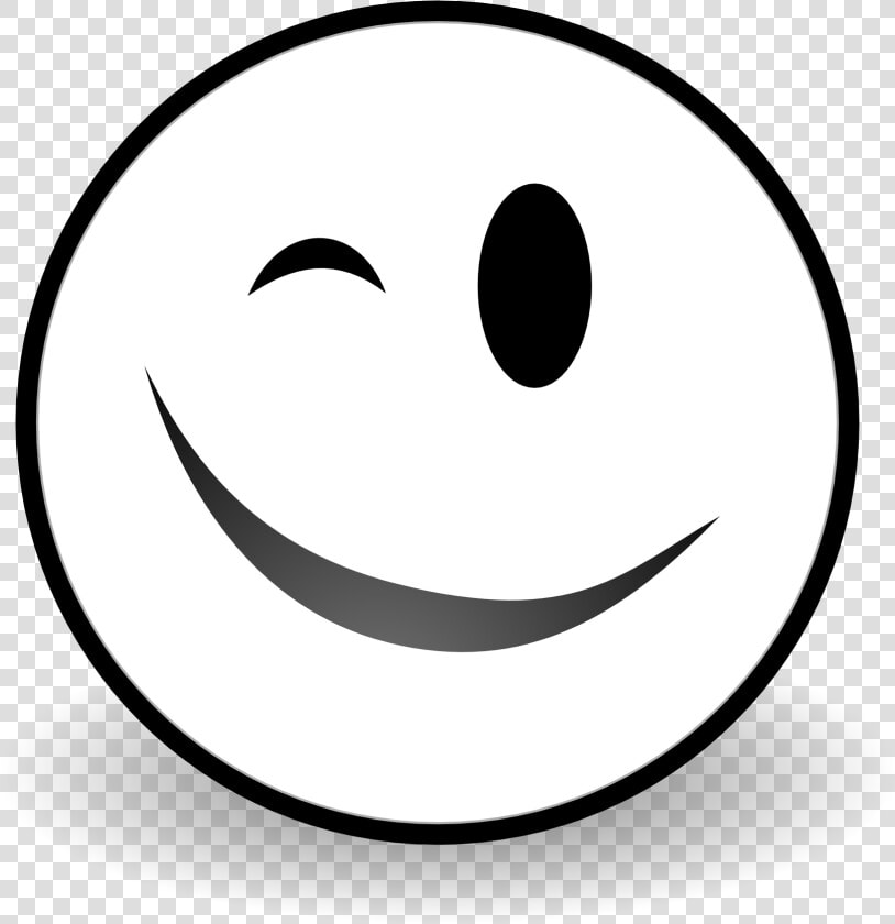 Wink Cat Picture Royalty Free Download Black And White   Smiley  HD Png DownloadTransparent PNG