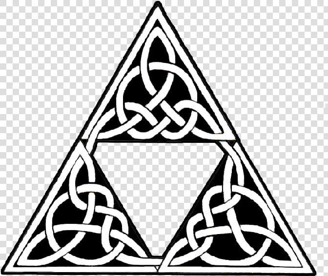 Celtic Tribal Triangle Tattoo Design   Epic Triforce  HD Png DownloadTransparent PNG