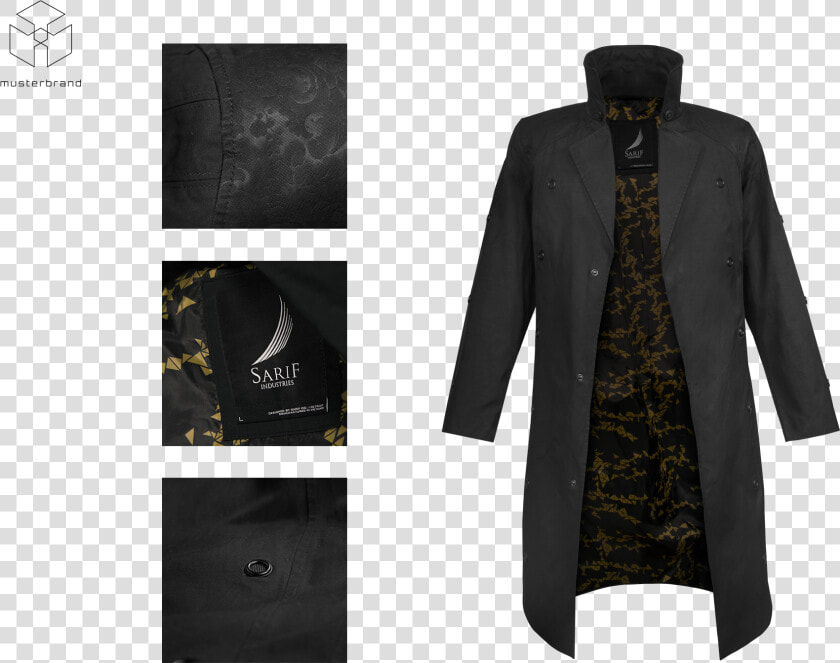 Jensens Coatb Pngadam Jensen Coat Replica   Musterbrand Deus Ex Jacket  Transparent PngTransparent PNG