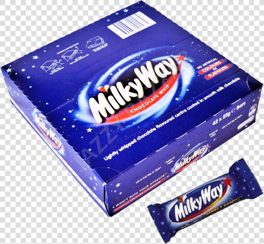 Milky Way Milk Chocolate Bars Box 42 X 25g   Milky Way Chocolate Bar  HD Png DownloadTransparent PNG