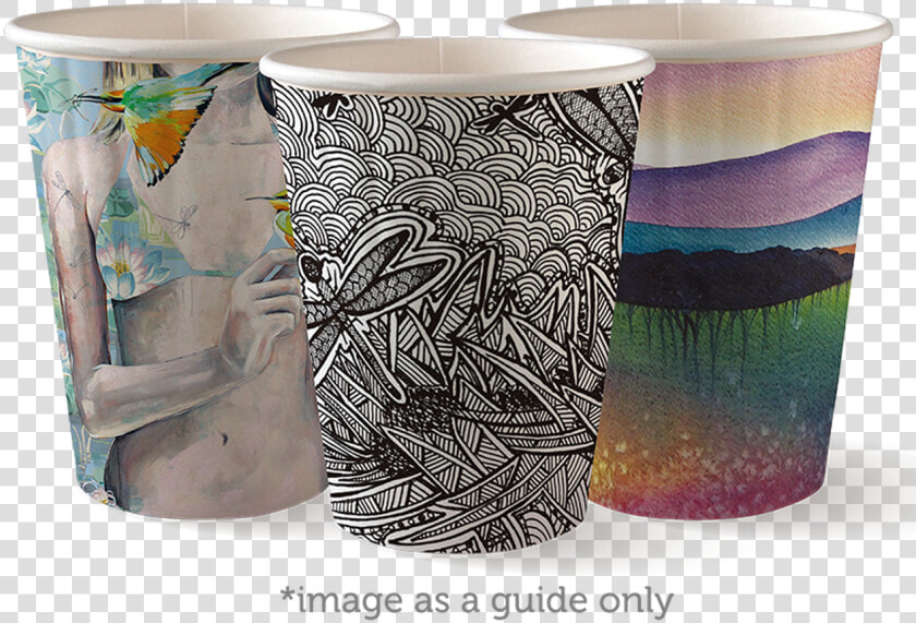 Biopak Coffee Cup Art Series Beach  HD Png DownloadTransparent PNG