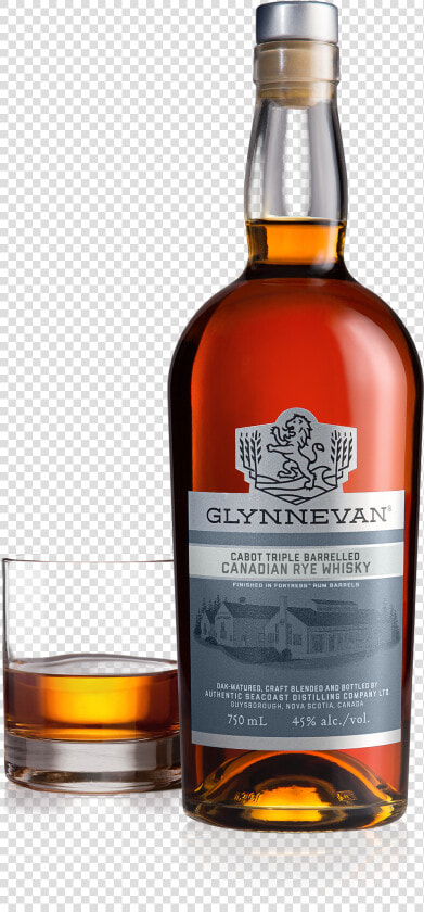 Glynnevan Whiskey Bottle   Png Download   Glynnevan Double Barrelled Canadian Rye Whisky  Transparent PngTransparent PNG