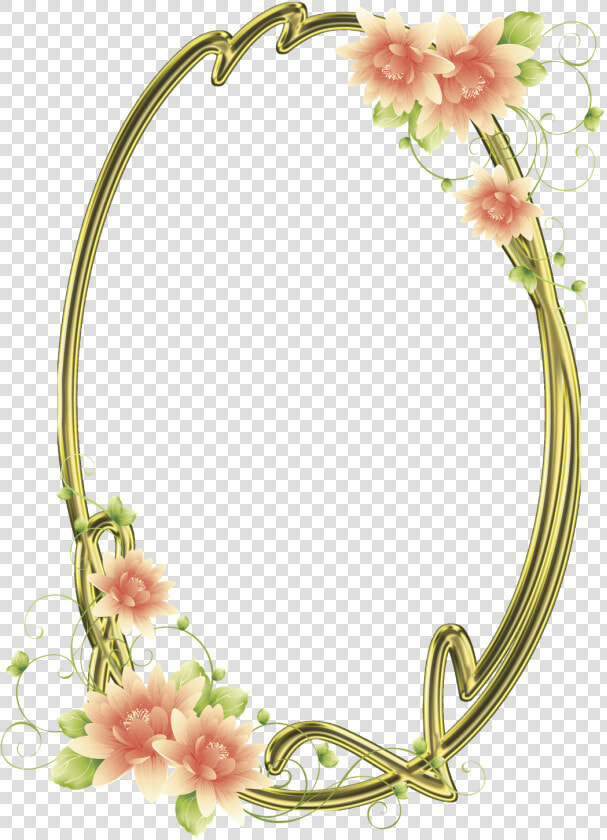 Transparent Oval Frame Png   Oval Flower Frame Png  Png DownloadTransparent PNG