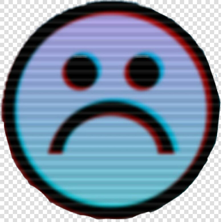  sad  triste  emogi  rmogisad  sadboy  boysad   Sad Face Vaporwave  HD Png DownloadTransparent PNG