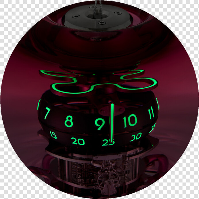 Medusa Pink At Night   Medusa Clock Jellyfish  HD Png DownloadTransparent PNG