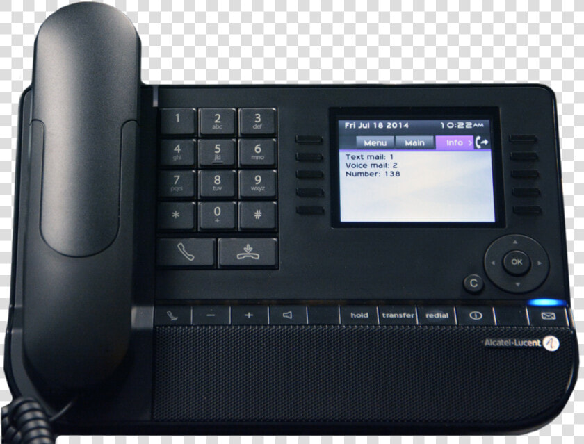 Alcatel lucent 8068 Telephone With Color Display  Showing   Electronics  HD Png DownloadTransparent PNG