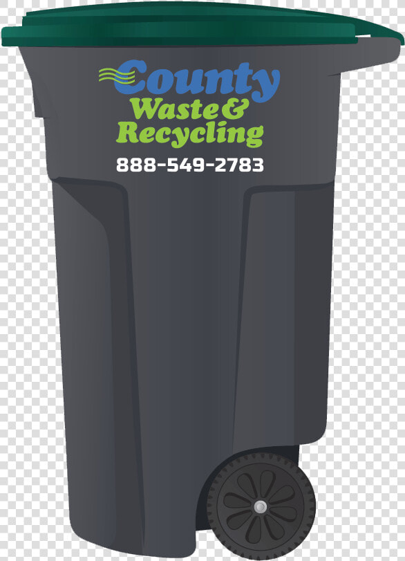 65 gallon Container Garbage Collection Service   County Waste Garbage Can  HD Png DownloadTransparent PNG