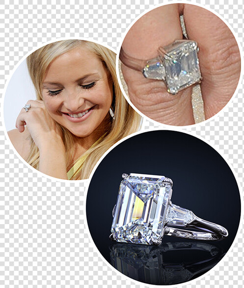 Kate Hudson Leon Mege Engagement Ring  Diamond Ring   Ring Kate Hudson  HD Png DownloadTransparent PNG