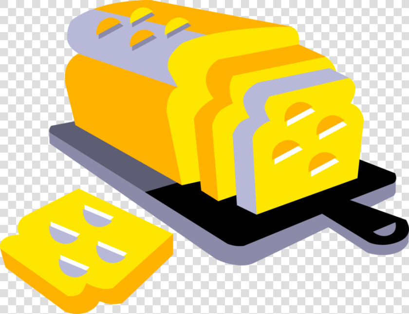 Vector Illustration Of Baked Bakery Bread Loaf On Cutting  HD Png DownloadTransparent PNG