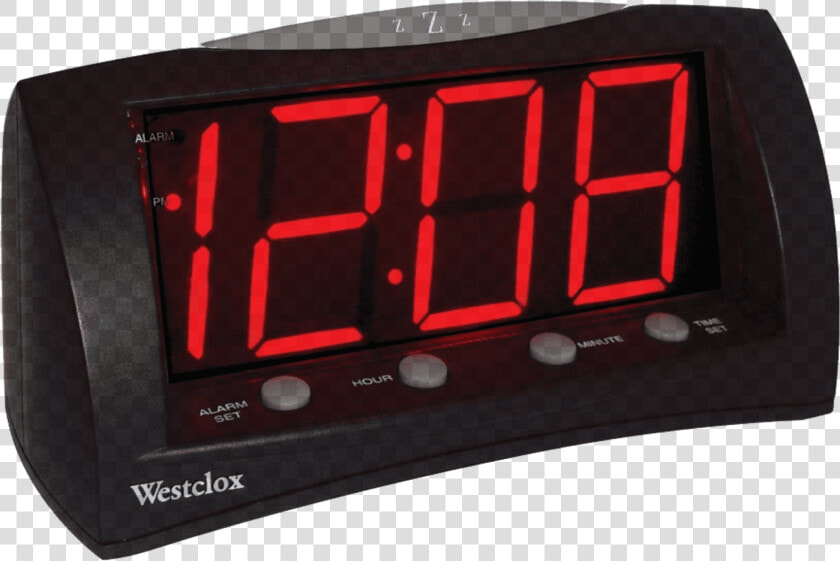 Westclox 66705 Oversized Snooze Alarm Clock  Black    Alarm Clock  HD Png DownloadTransparent PNG