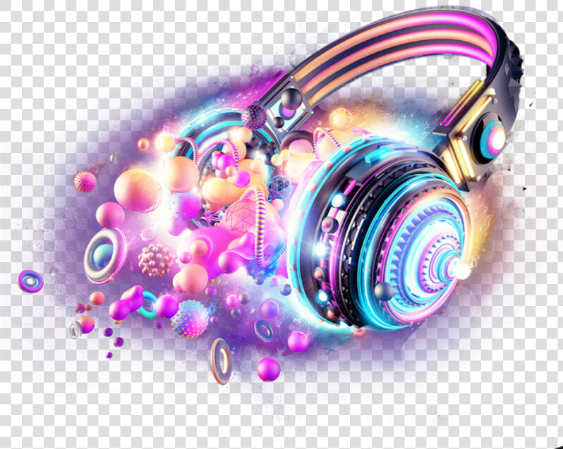  mq  music  note  sounds  colorful  purple  light  disco   Transparent Background Earphone Clip Art  HD Png DownloadTransparent PNG