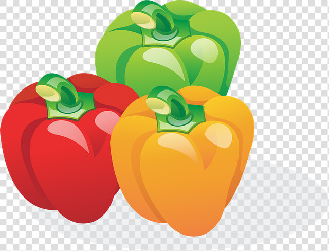 Paprika  Red  Orange  Green  Vegetables  Food   Peppers Clipart  HD Png DownloadTransparent PNG