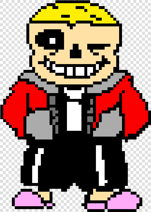 Winking Galaxy Sans Sprite   Pixel Sans Undertale  HD Png DownloadTransparent PNG