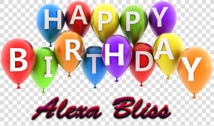 Alexa Bliss Happy Birthday Balloons Name Png   Happy Birthday Alexa Bliss  Transparent PngTransparent PNG