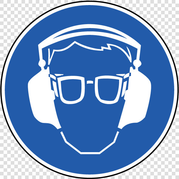 Wear Eye And Ear   Eye And Ear Protection Sign  HD Png DownloadTransparent PNG