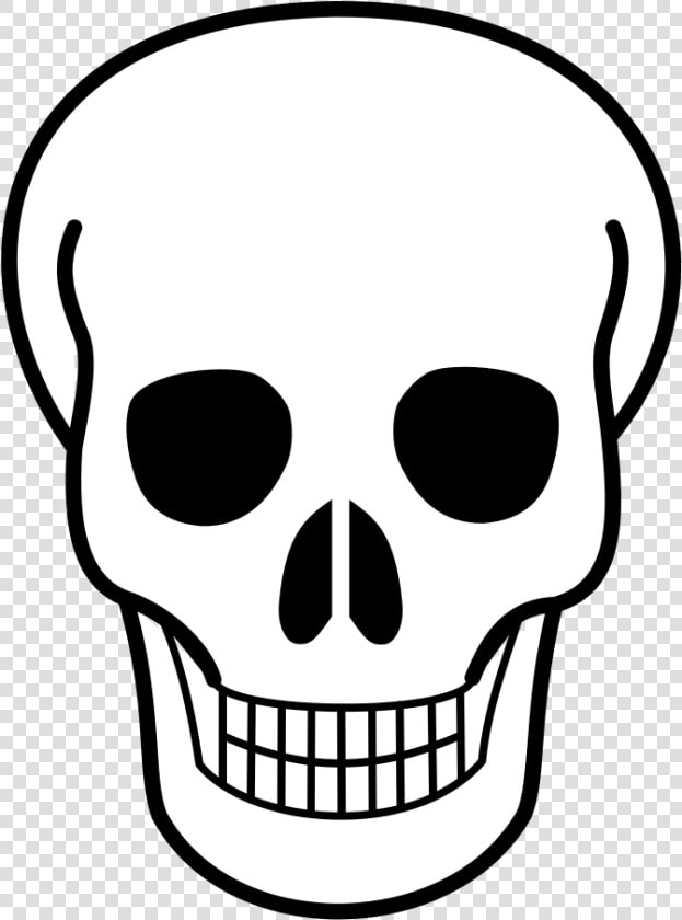 Clip Art Day Of The Dead Skull Template   Skull Clipart  HD Png DownloadTransparent PNG