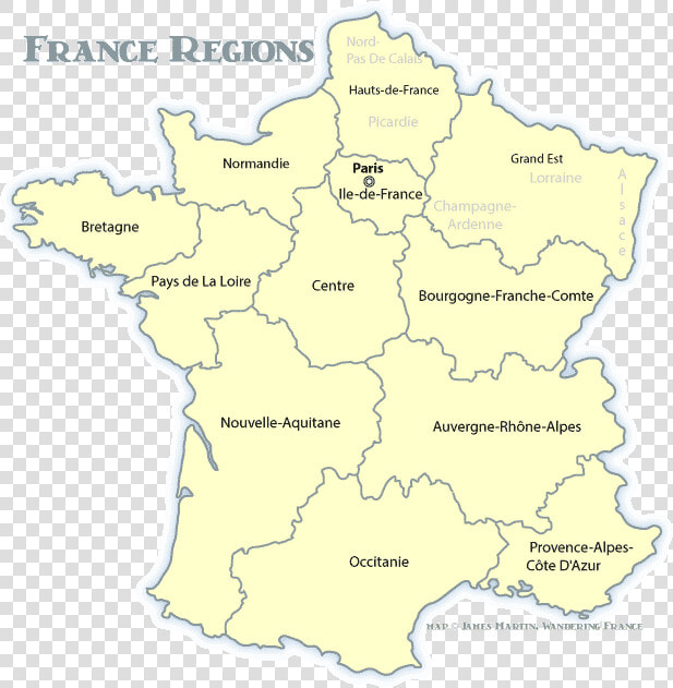 France Regions Map  HD Png DownloadTransparent PNG