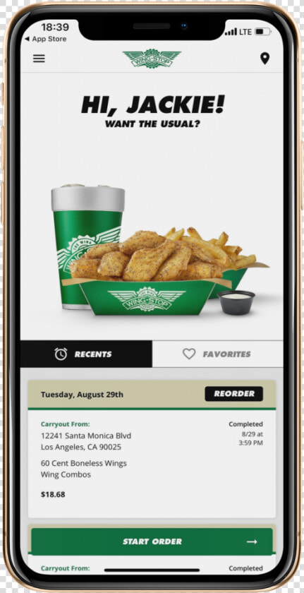 Wingstop Ios   Smartphone  HD Png DownloadTransparent PNG