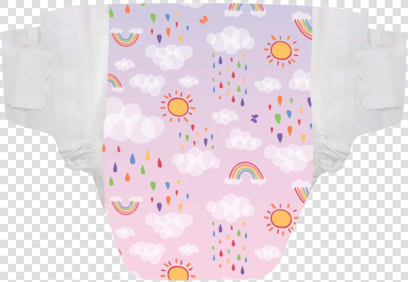 Rainbow And Sun Diaper   Transparent Transparent Background Diaper Png  Png DownloadTransparent PNG