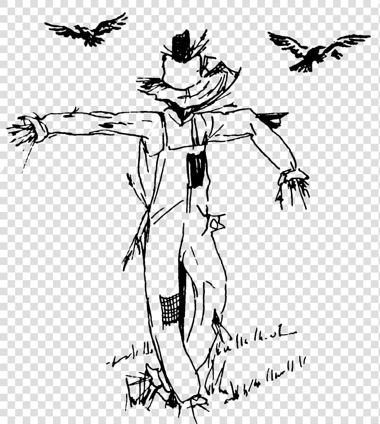 Transparent Scarecrow Batman Png   Creepy Scarecrow Coloring Page  Png DownloadTransparent PNG