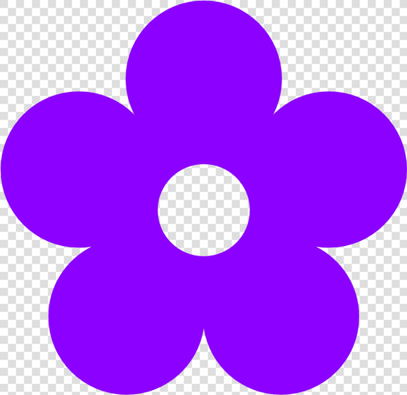 Violet Flower Clip Art   Colored Flower Clip Art  HD Png DownloadTransparent PNG