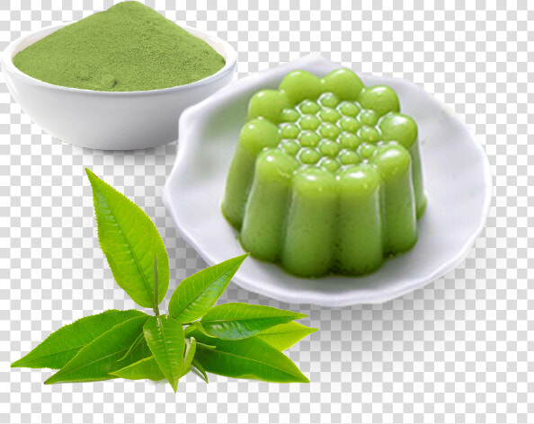 Hot Selling Bubble Tea Topping Matcha Pudding Powder   Transparent Background Green Tea Leaves Png  Png DownloadTransparent PNG